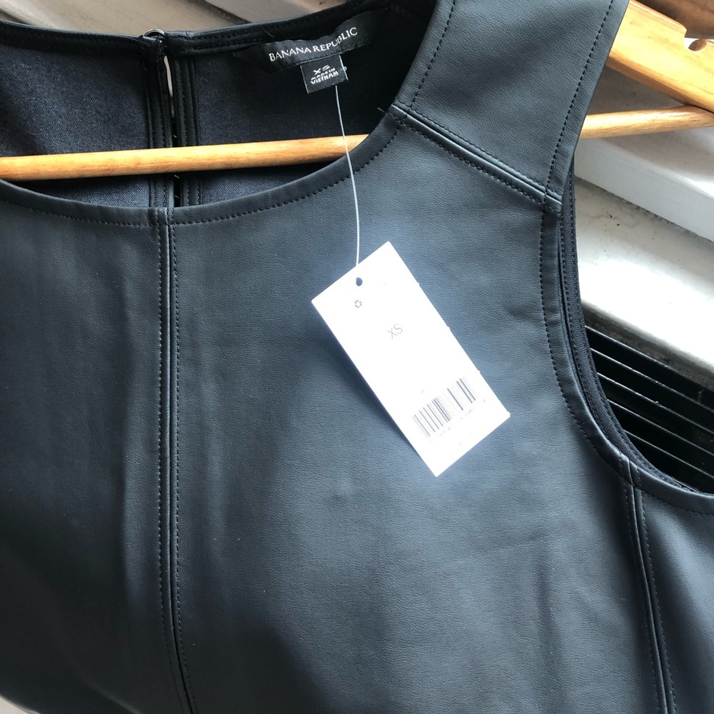 Banana Republic Leather Tank- NWT